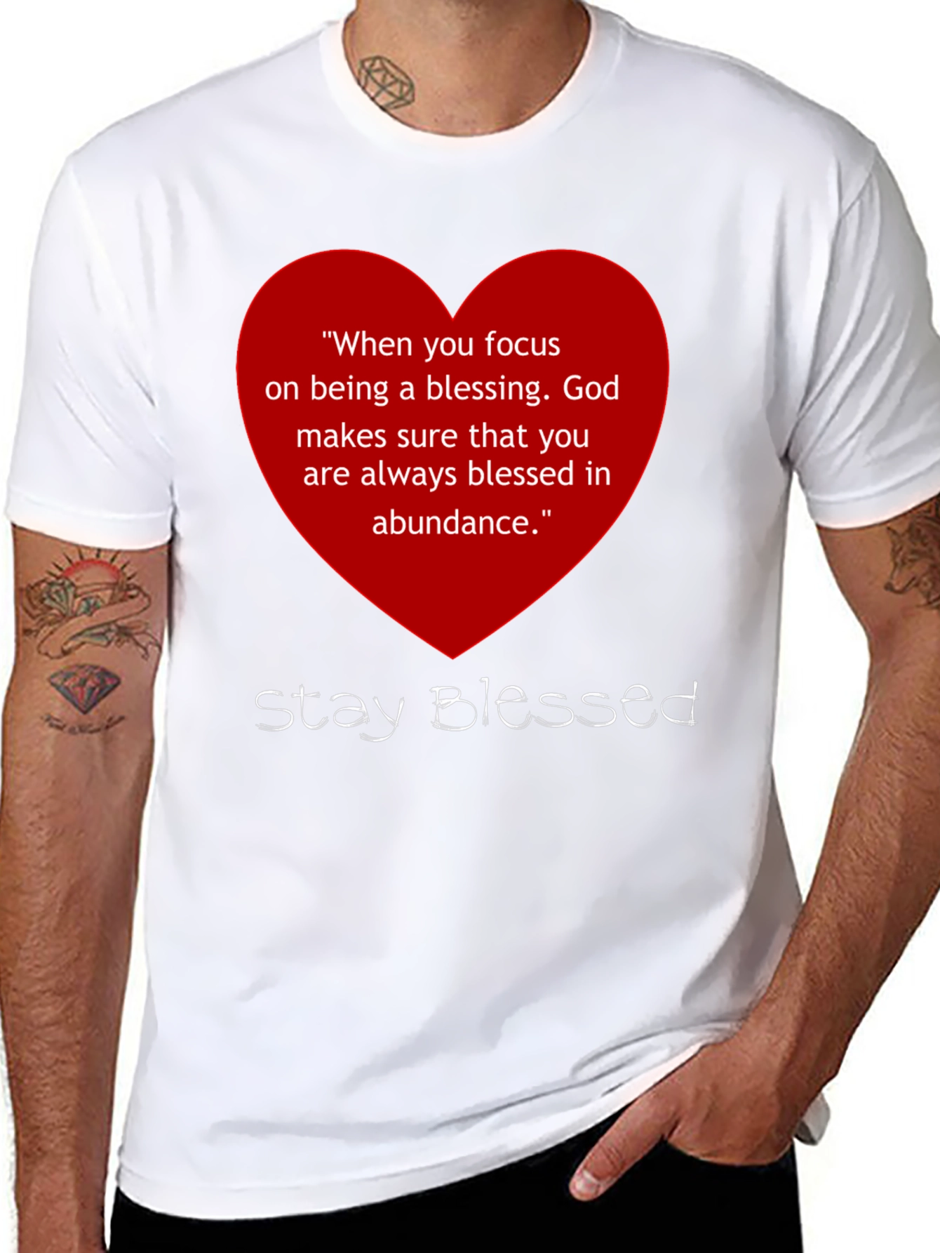 Stay Blessed Graphic T-Shirt - Inspirational Message
