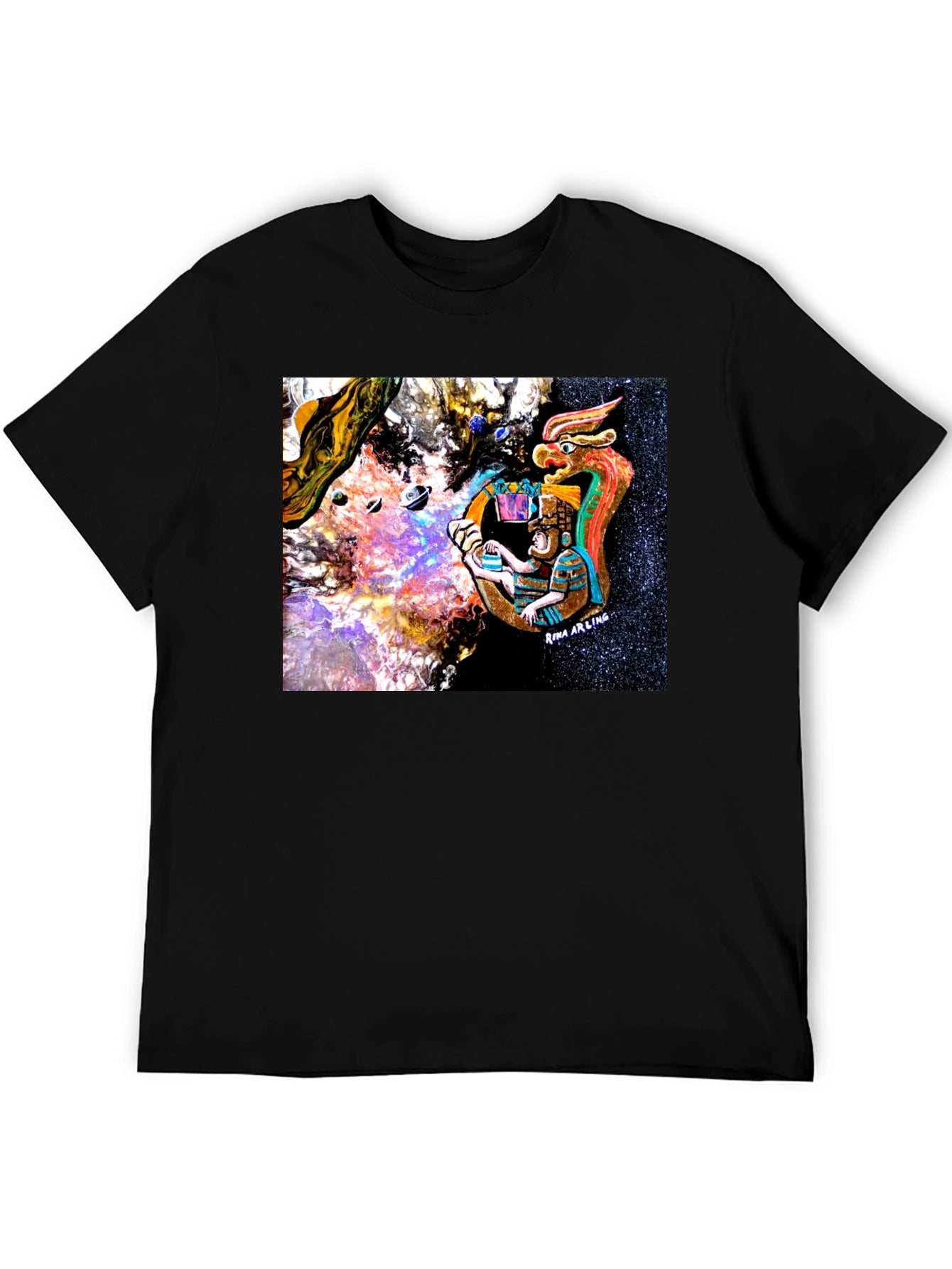 Aztec Dragon Universe Graphic Tee