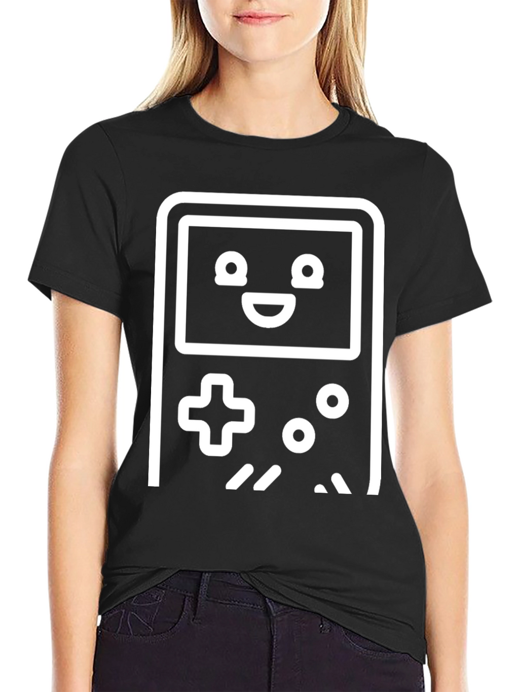 Retro Gamer Tee - Black Cotton Gaming T-Shirt