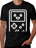 Retro Gamer Tee - Black Cotton Gaming T-Shirt