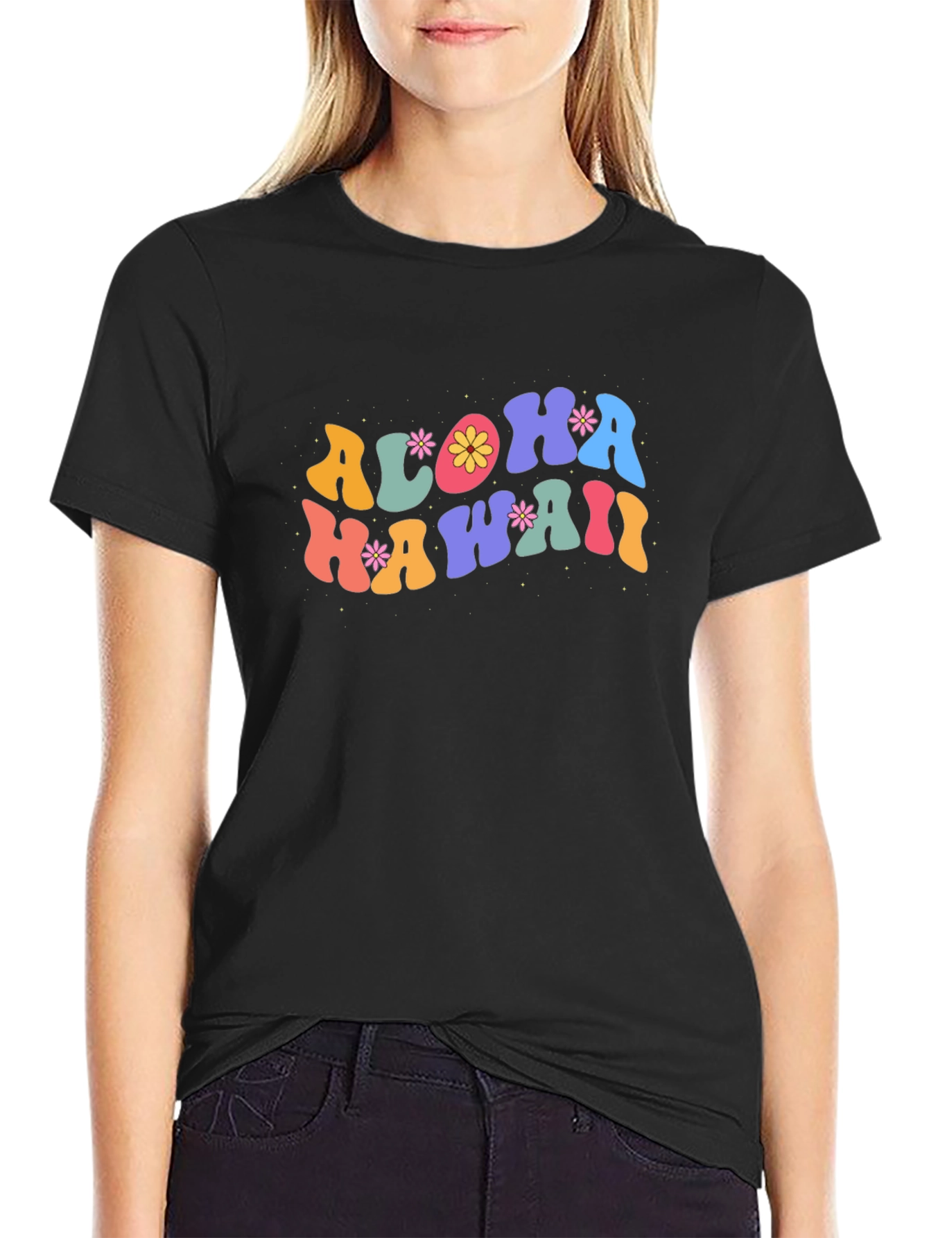 Aloha Hawaii Graphic Tee - Retro Summer Vibes
