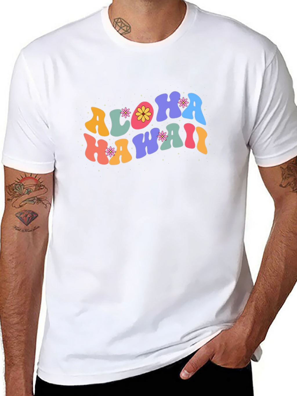 Aloha Hawaii Graphic Tee - Retro Summer Vibes