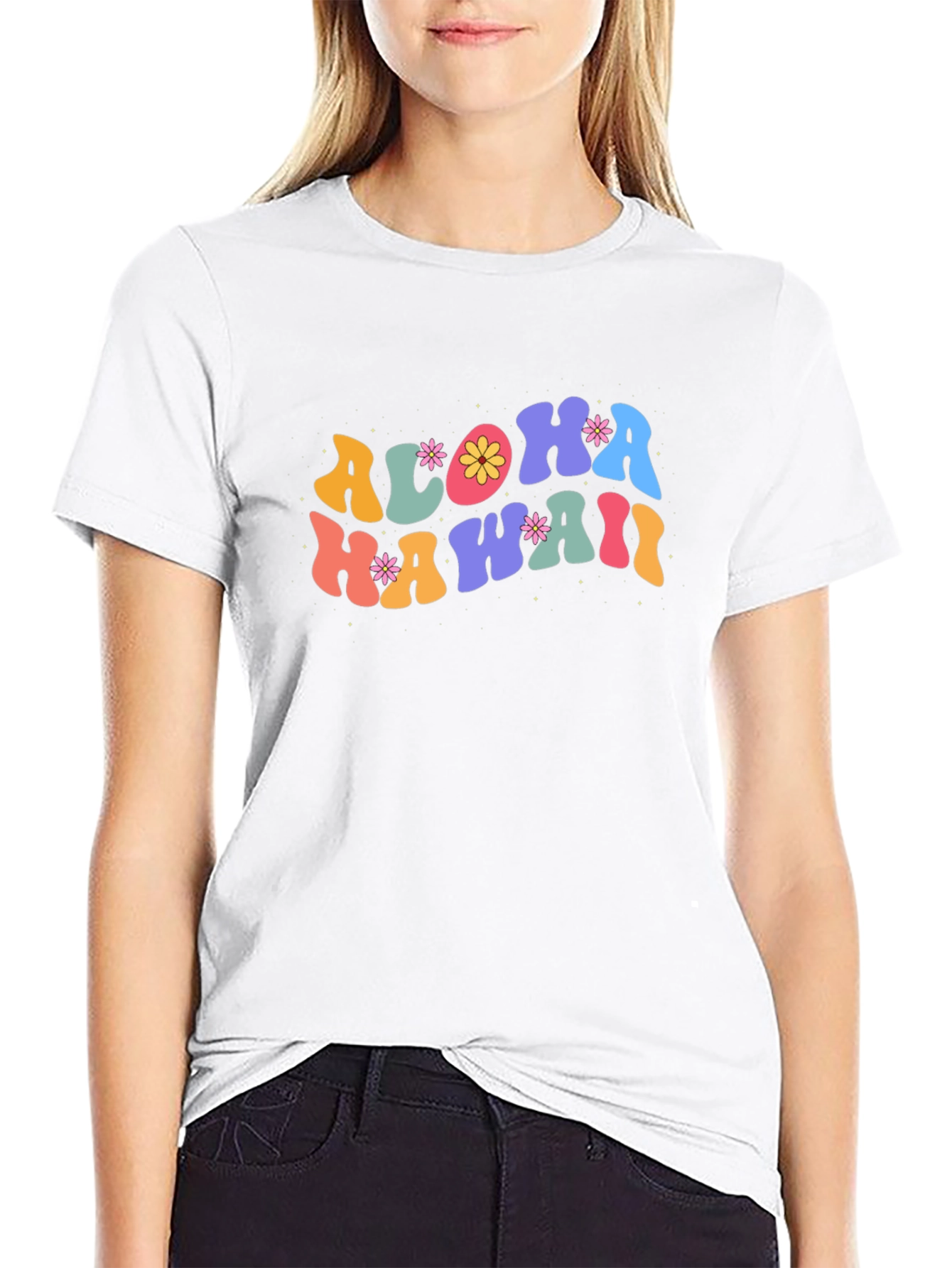Aloha Hawaii Graphic Tee - Retro Summer Vibes