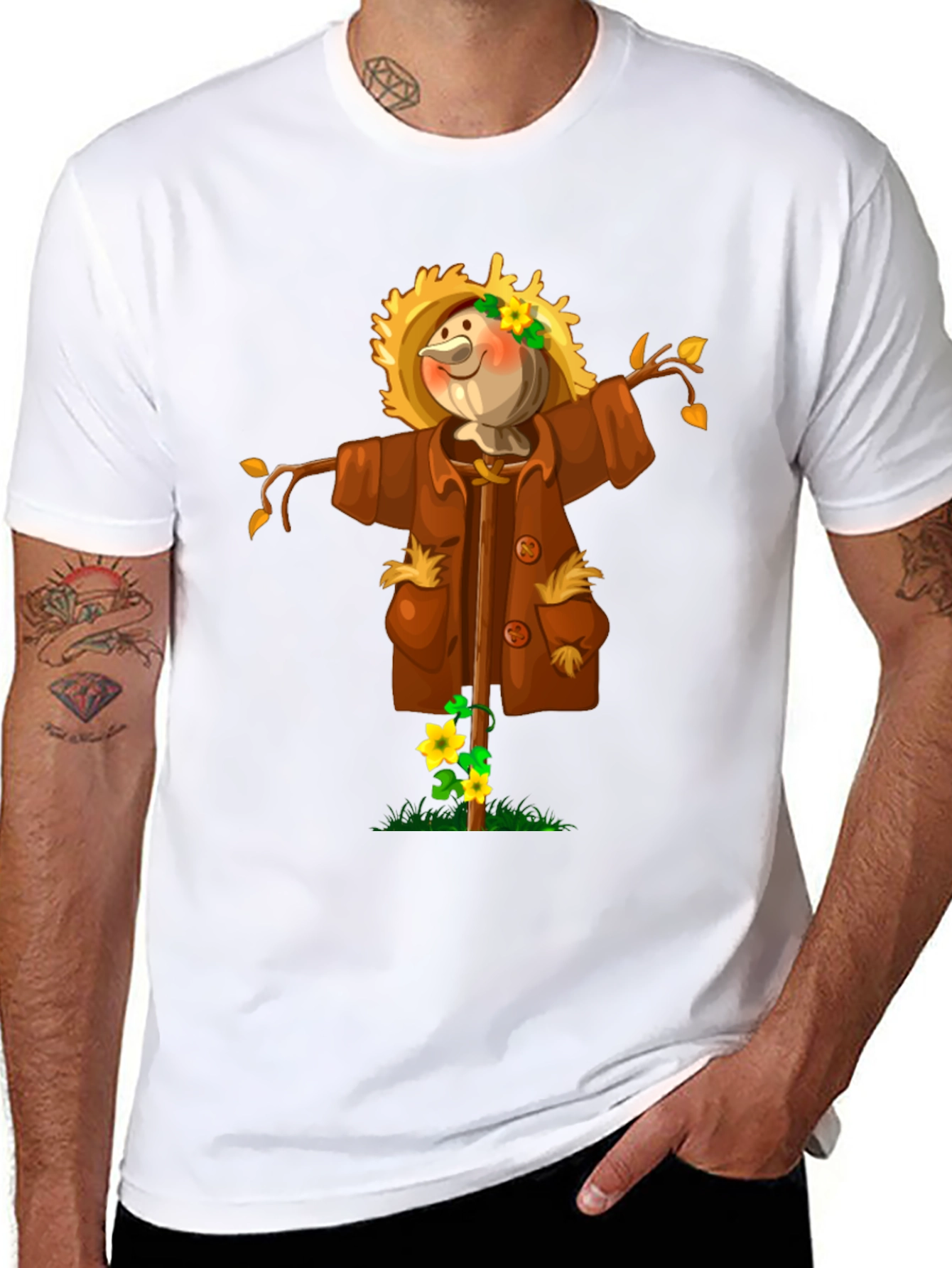 Scarecrow Graphic Tee - Fall Fashion
