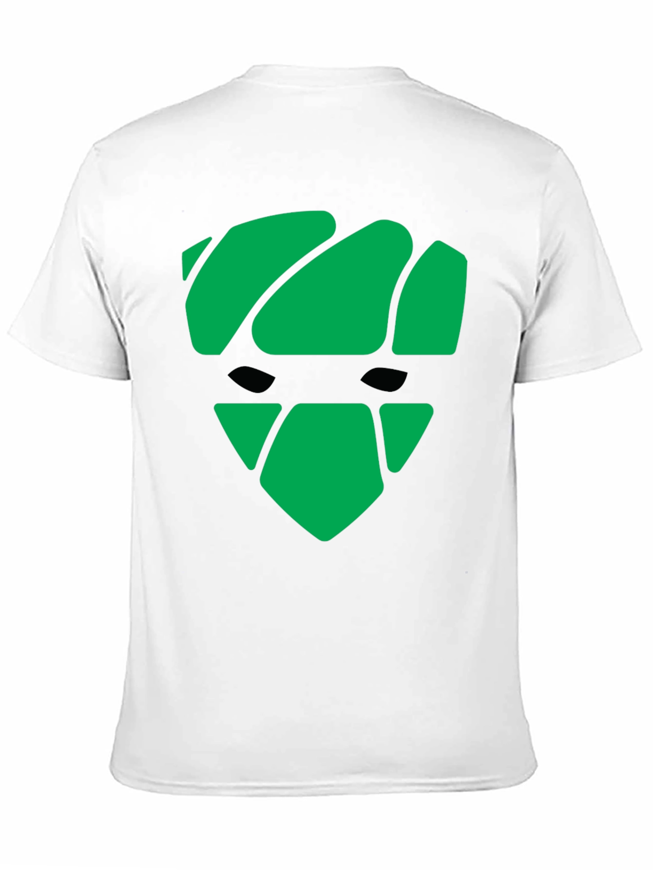 Green Graphic Black T-Shirt - Modern Shield Design