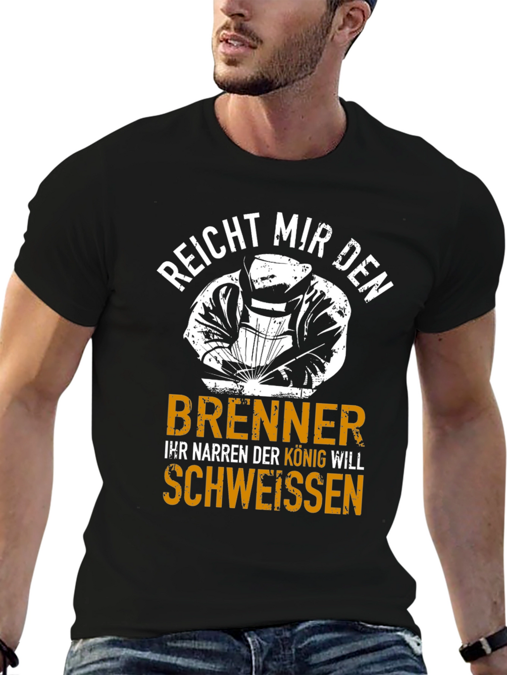 Welder King T-Shirt - Funny German Welding Tee
