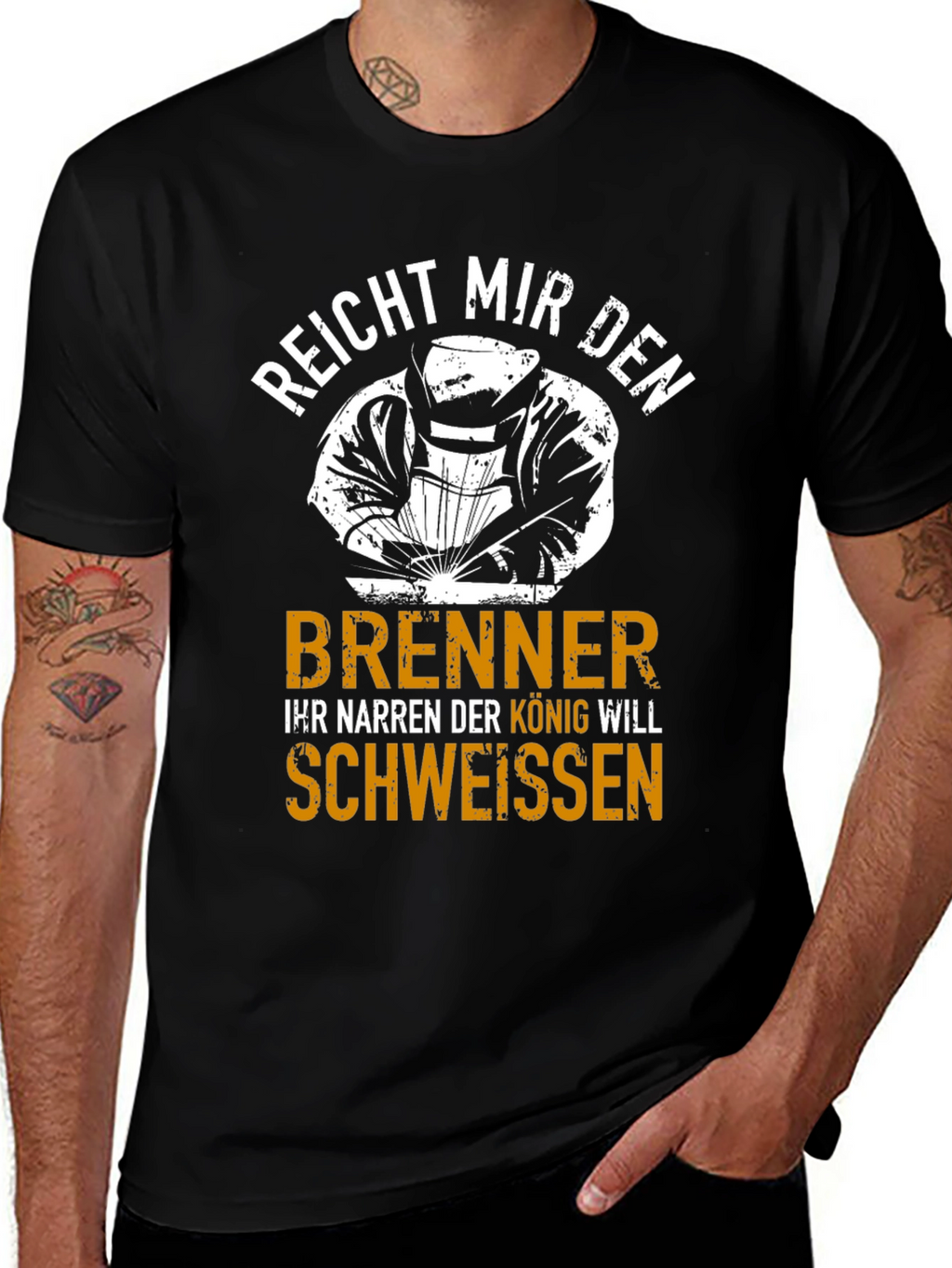 Welder King T-Shirt - Funny German Welding Tee