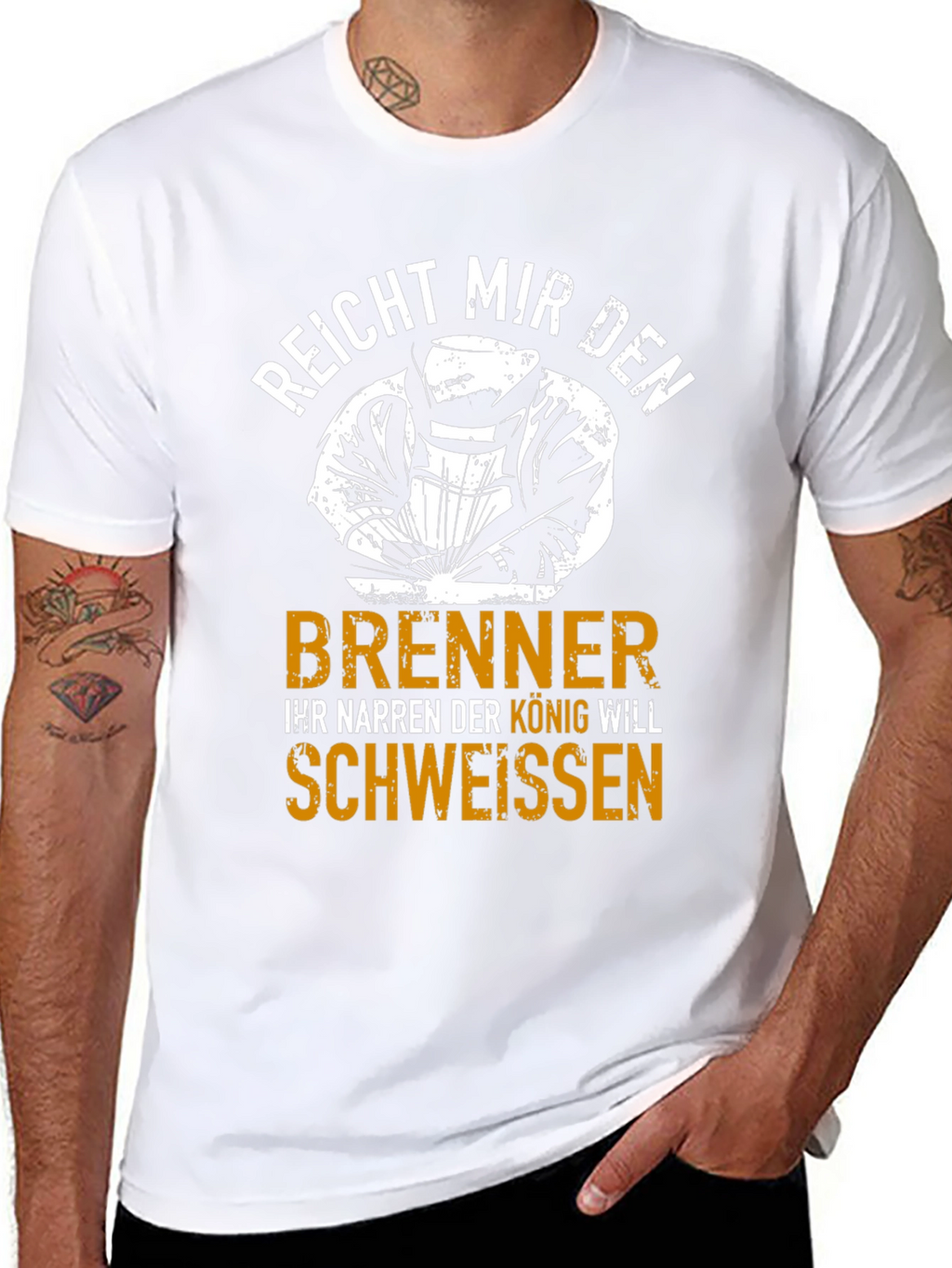 Welder King T-Shirt - Funny German Welding Tee