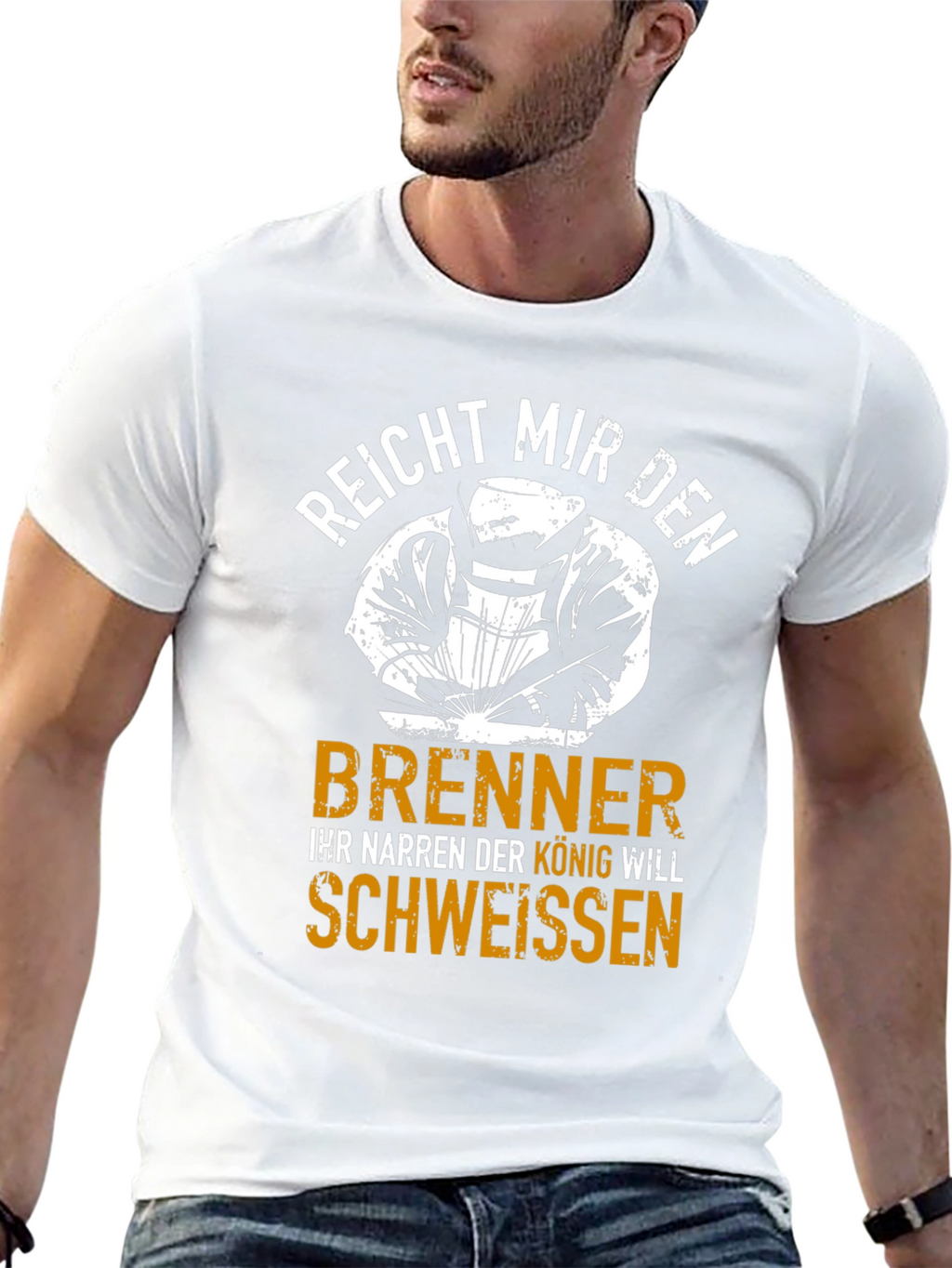 Welder King T-Shirt - Funny German Welding Tee