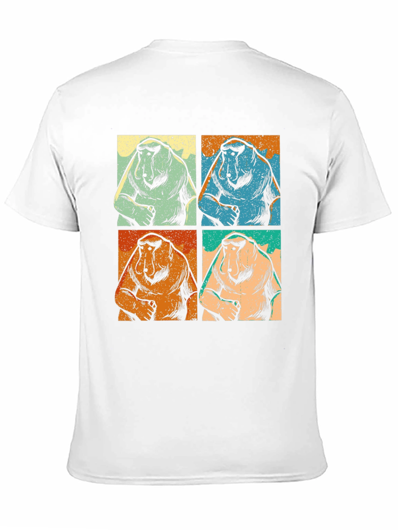 Proboscis Monkey T-Shirt Retro Pop Art Tee
