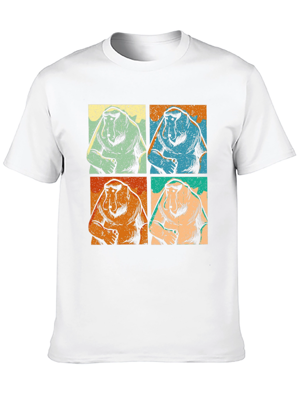 Proboscis Monkey T-Shirt Retro Pop Art Tee
