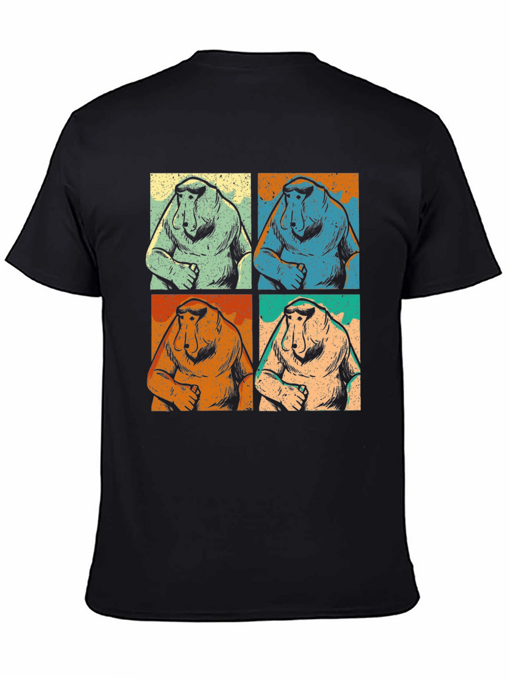 Proboscis Monkey T-Shirt Retro Pop Art Tee