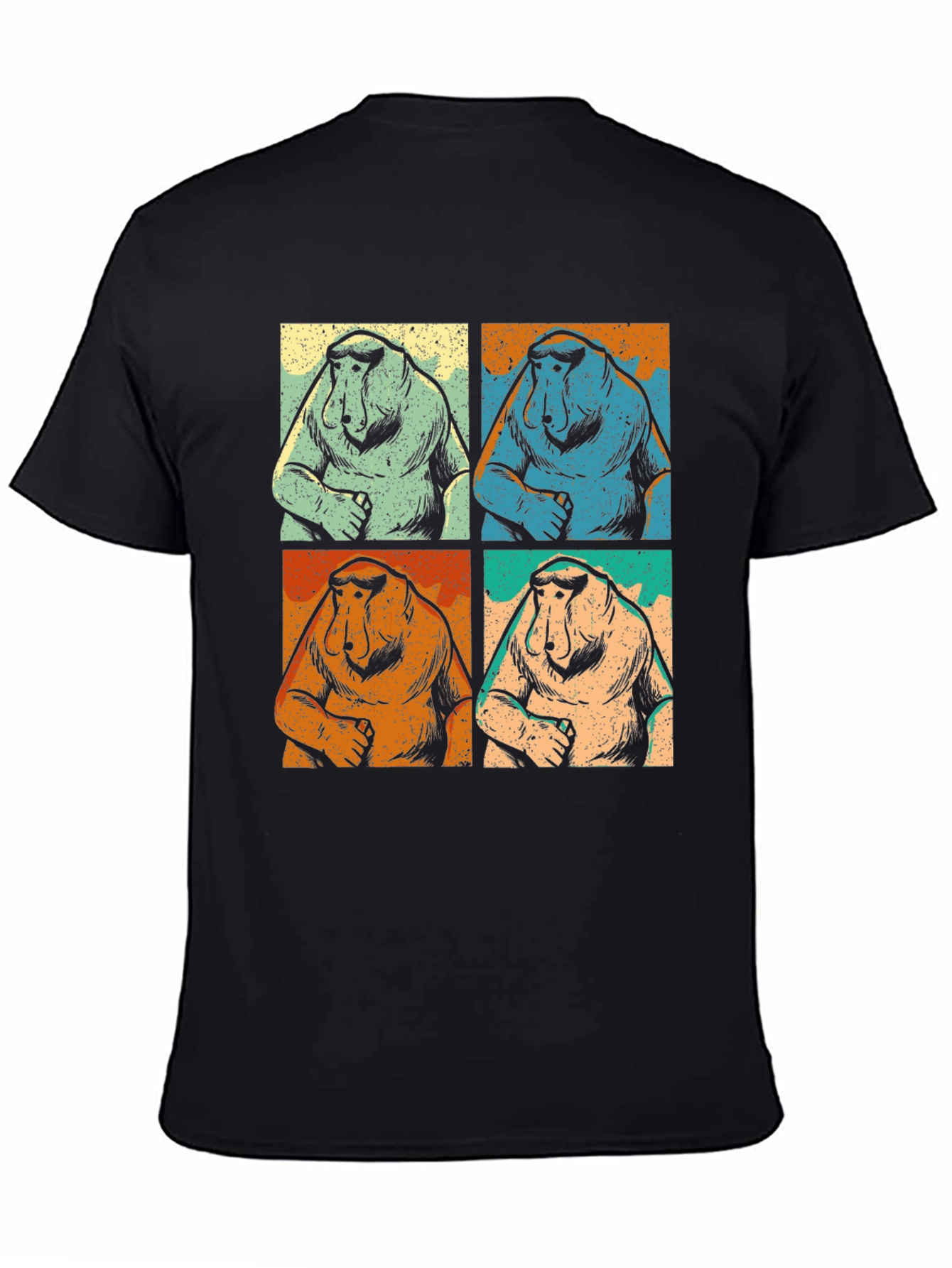 Proboscis Monkey T-Shirt Retro Pop Art Tee
