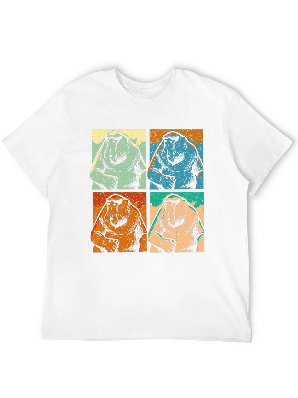 Proboscis Monkey T-Shirt Retro Pop Art Tee