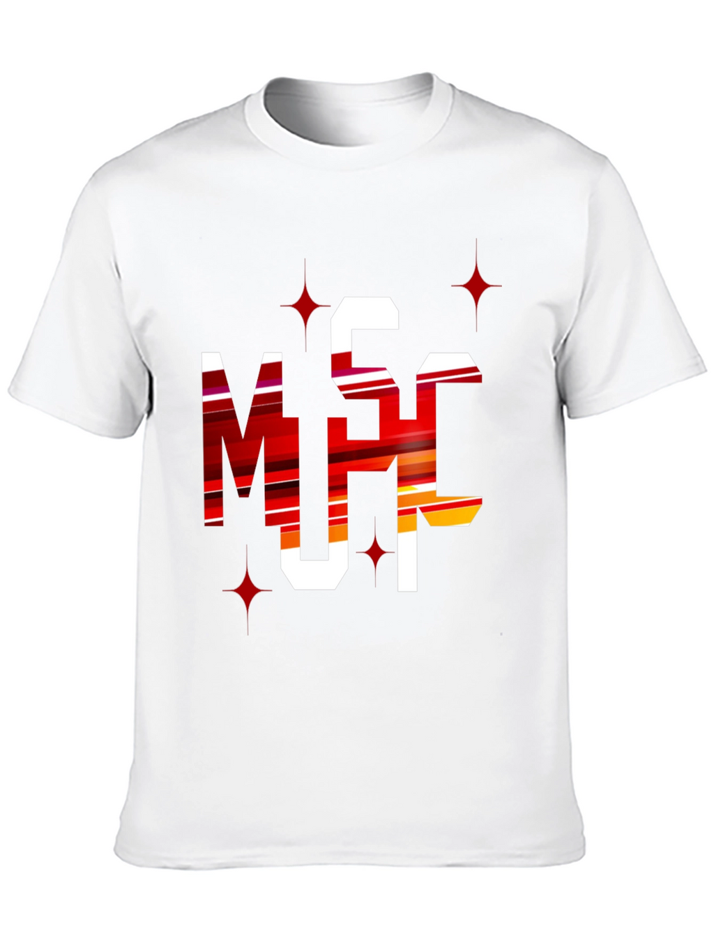 Bold Graphic Tee: MSC Letters - Statement Style