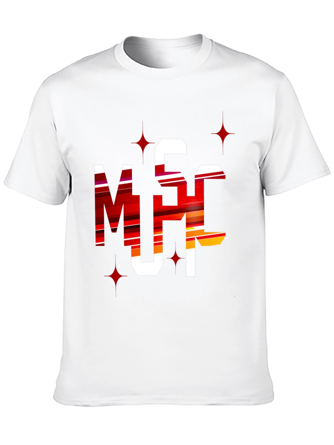 Bold Graphic Tee: MSC Letters - Statement Style
