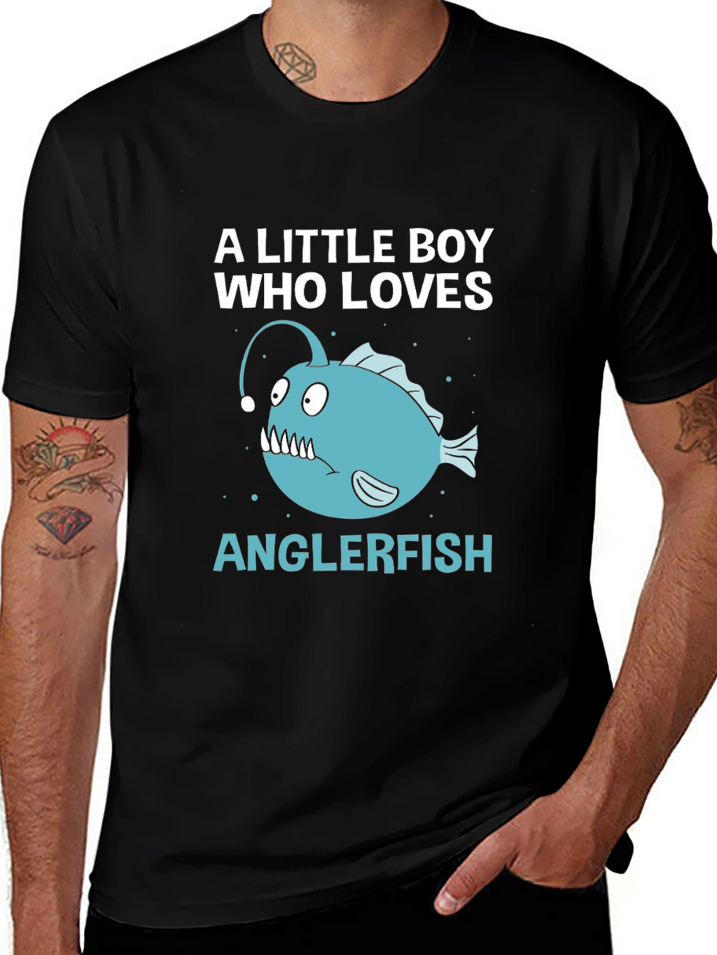 Anglerfish Lover T-Shirt - Boys Novelty Tee