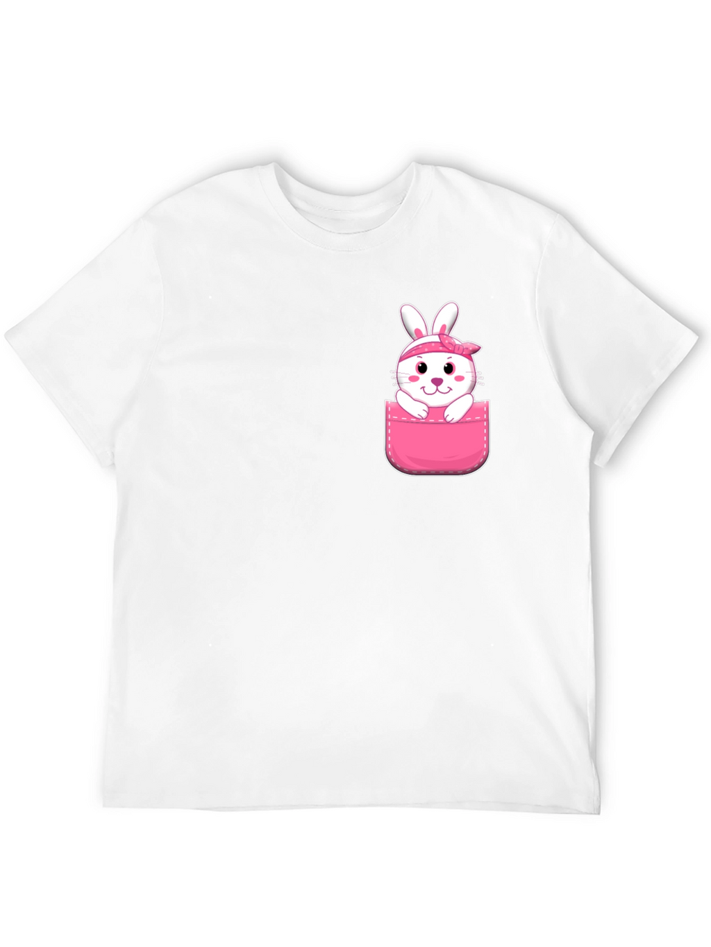 Cute Bunny Pocket T-Shirt