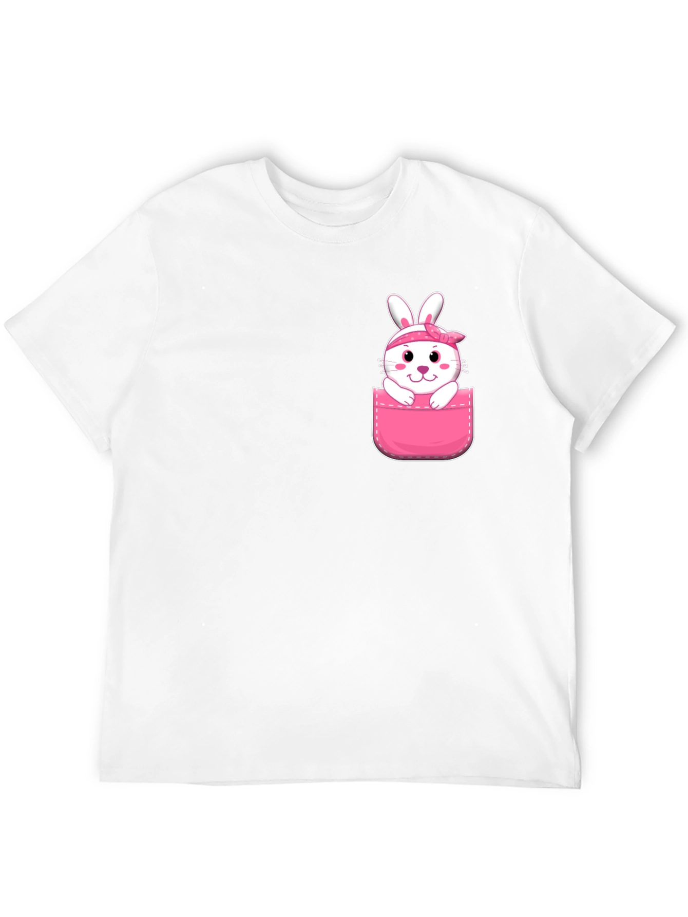 Cute Bunny Pocket T-Shirt
