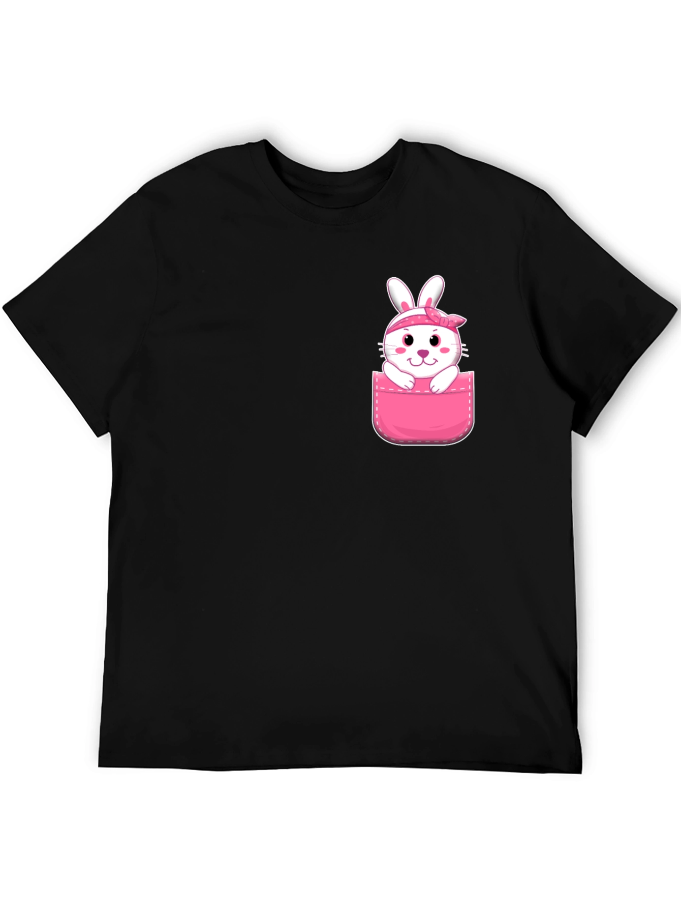 Cute Bunny Pocket T-Shirt