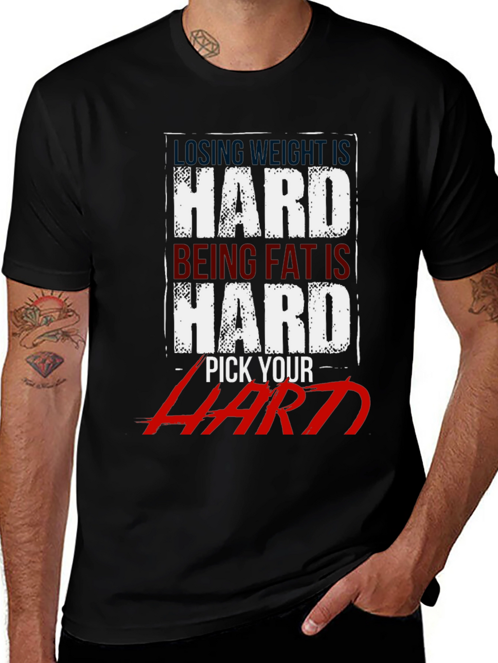 Pick Your Hard T-Shirt: Fitness Motivation Tee
