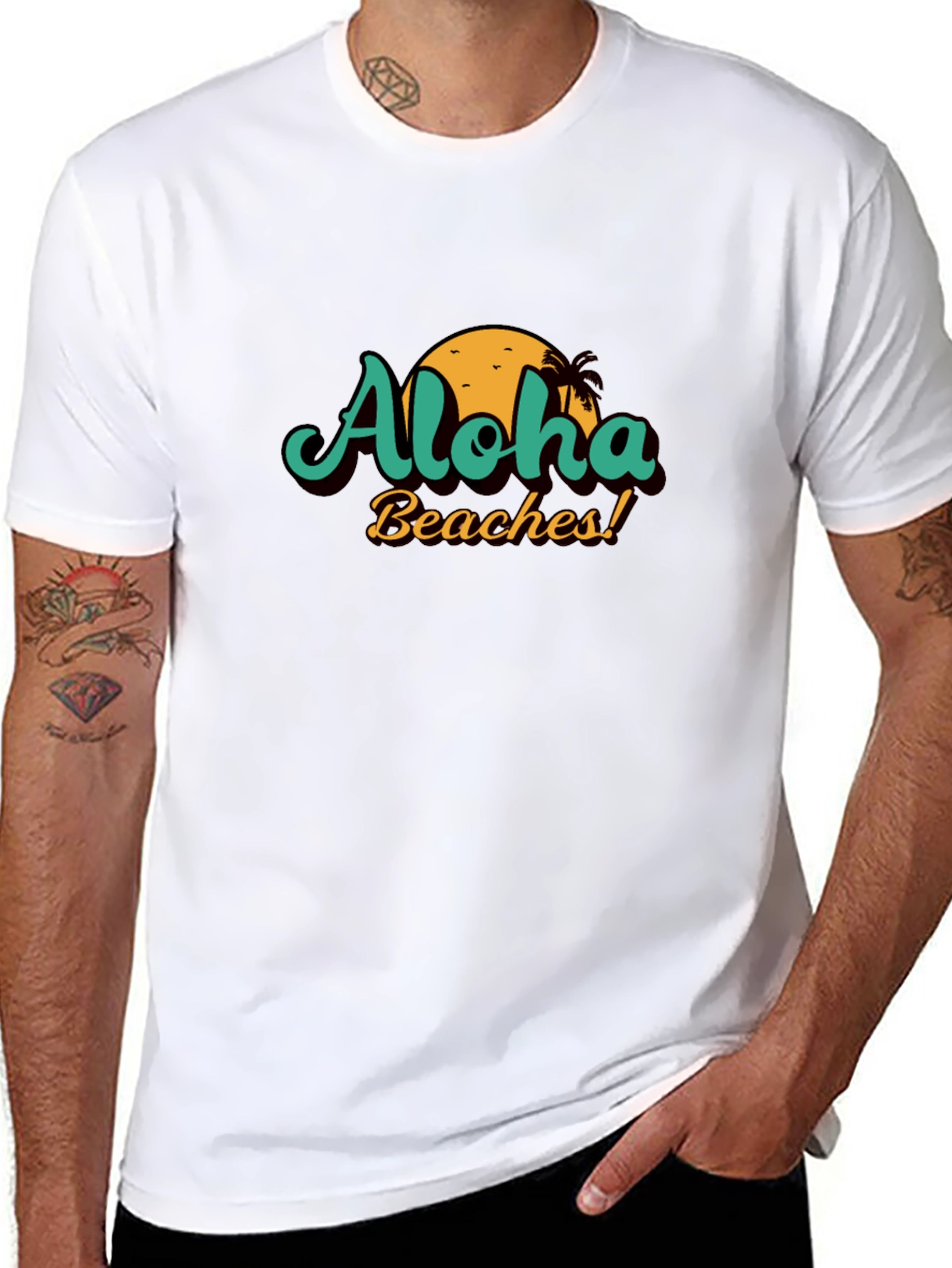 Aloha Beaches Graphic Tee - Summer Vacation Shirt