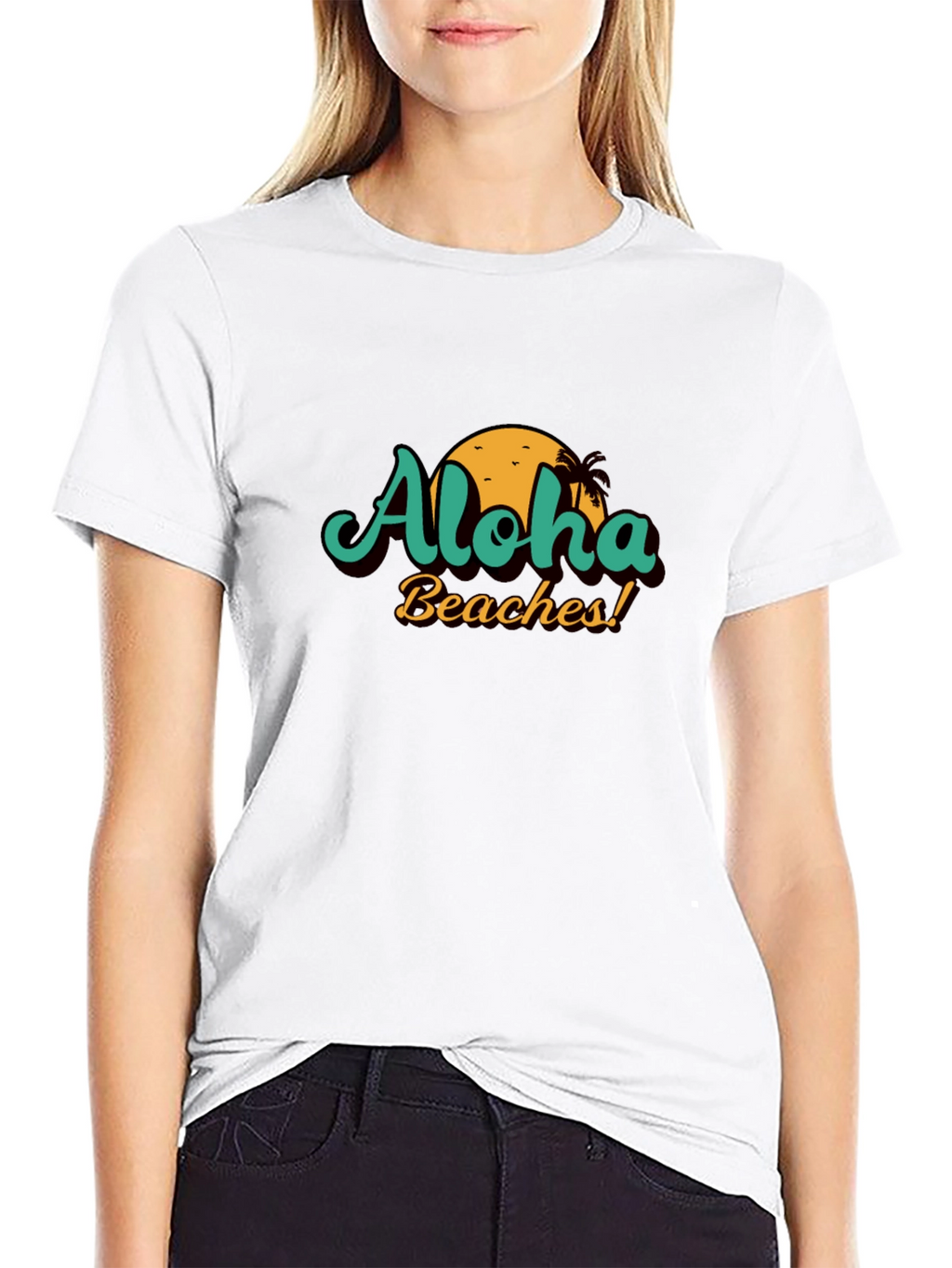 Aloha Beaches Graphic Tee - Summer Vacation Shirt