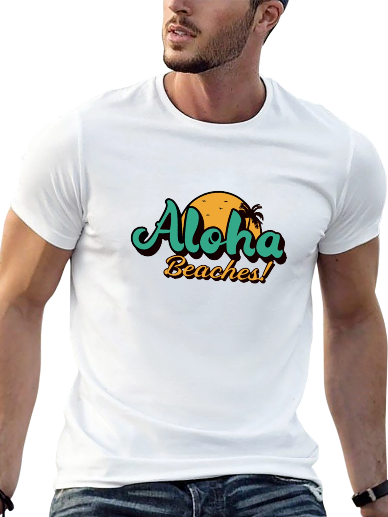 Aloha Beaches Graphic Tee - Summer Vacation Shirt