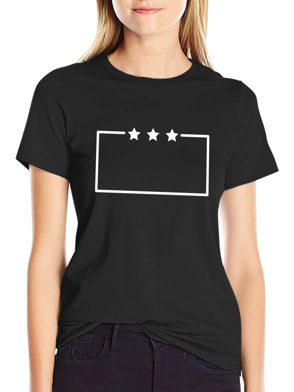 Modern Three Star Graphic Tee
