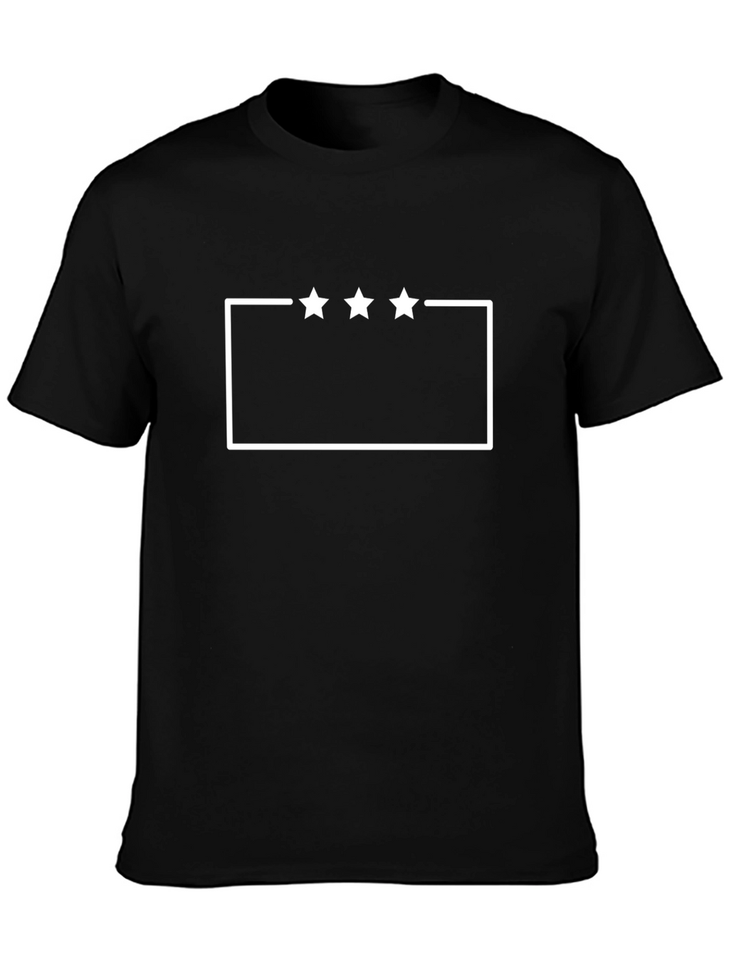Modern Three Star Graphic Tee