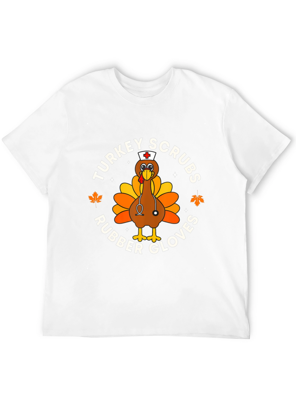 Turkey Scrubs Rubber Gloves Black Graphic Tee