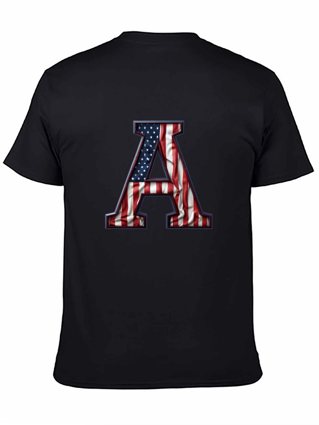 American Flag Letter A Graphic Tee