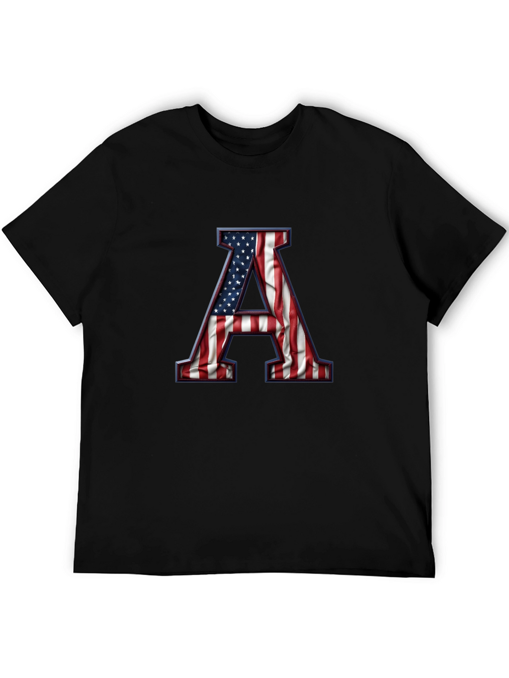 American Flag Letter A Graphic Tee