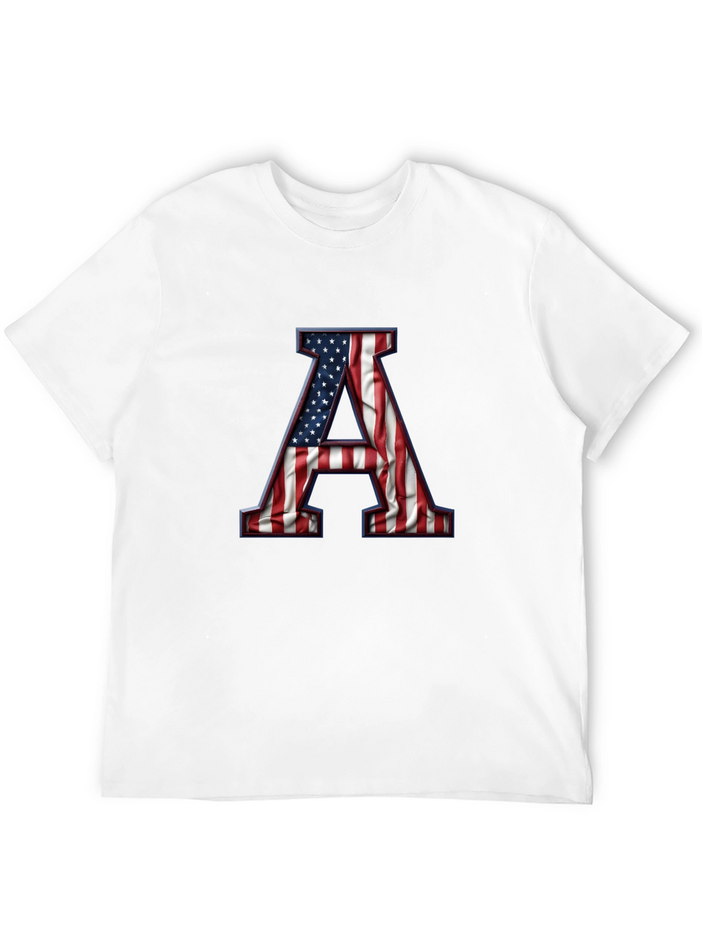 American Flag Letter A Graphic Tee