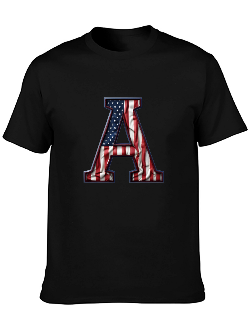 American Flag Letter A Graphic Tee