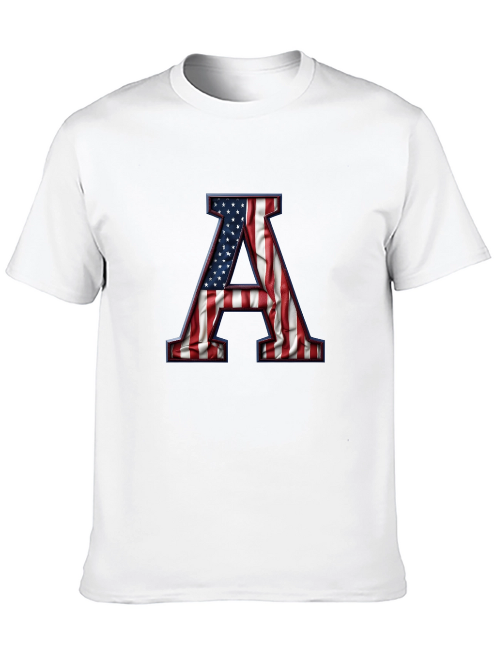 American Flag Letter A Graphic Tee