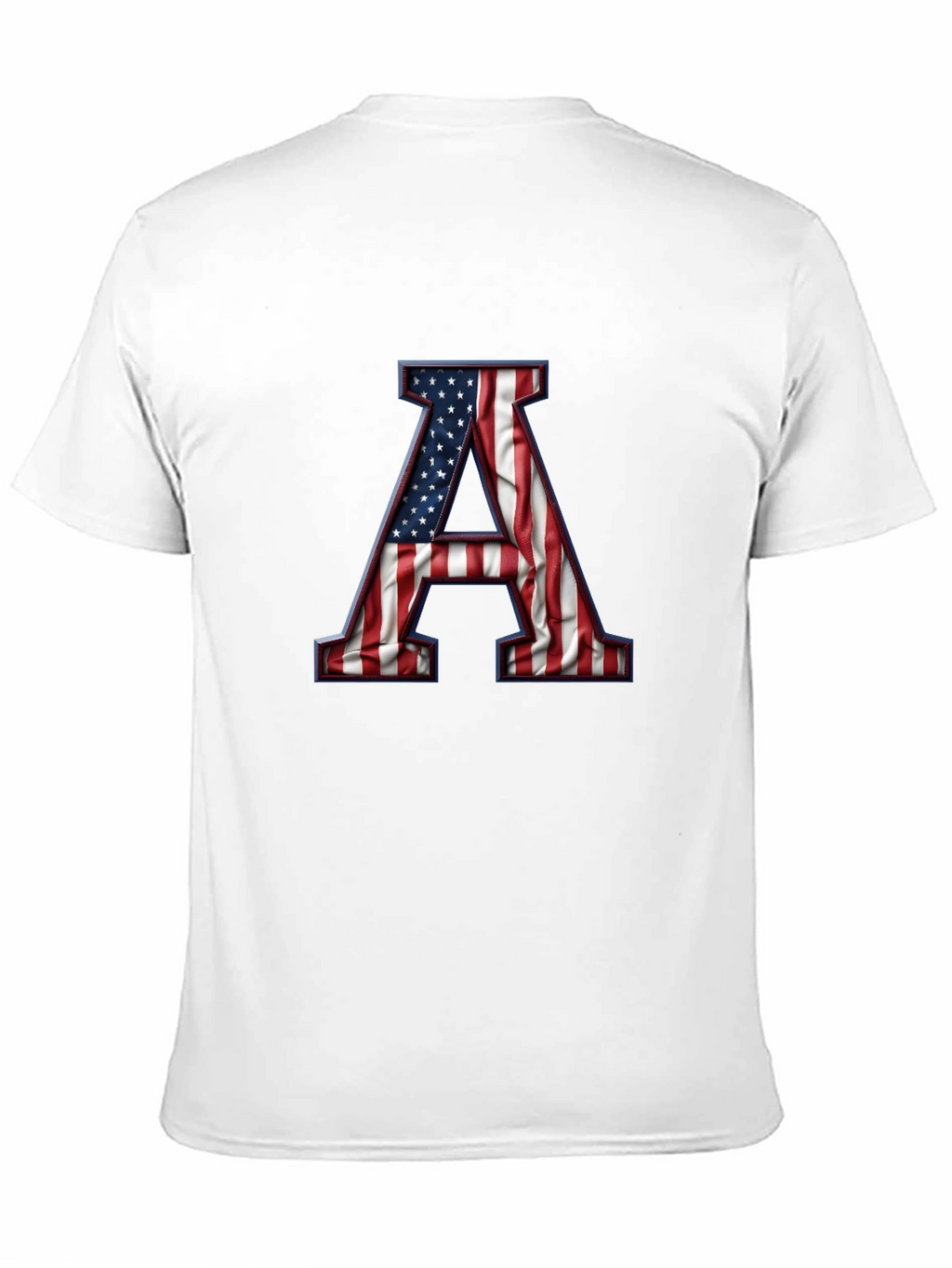 American Flag Letter A Graphic Tee