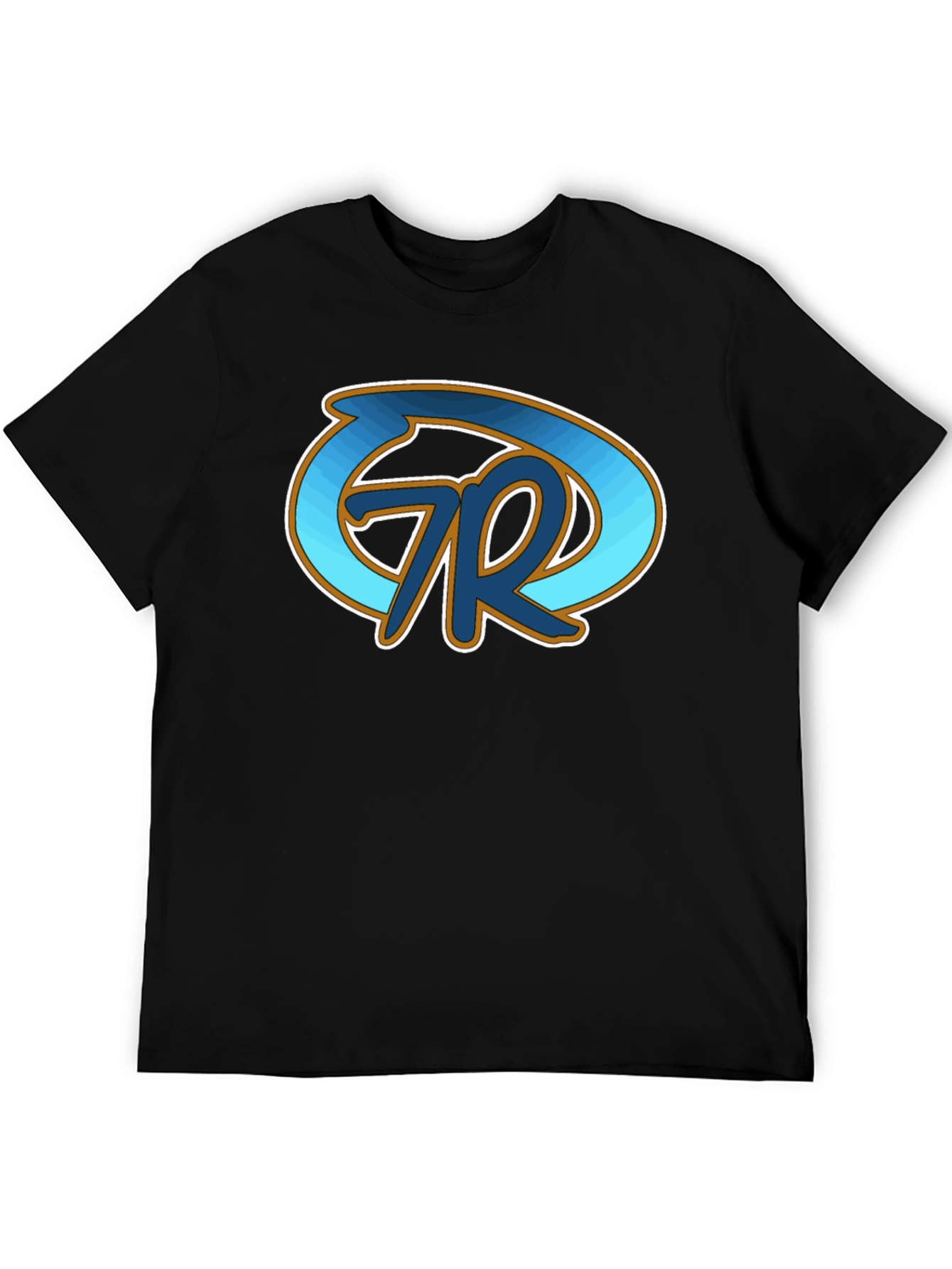 Black T-Shirt with Artistic Logo