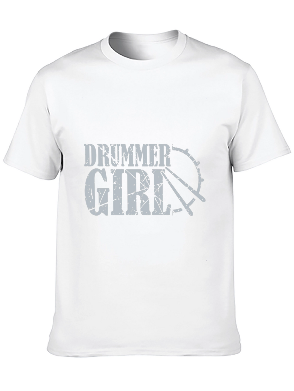 Drummer Girl Graphic Tee - Music Lovers T-Shirt