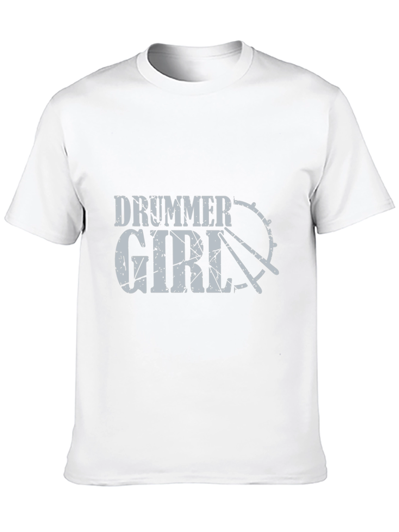Drummer Girl Graphic Tee - Music Lovers T-Shirt
