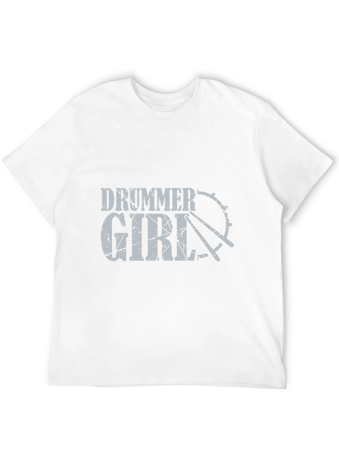 Drummer Girl Graphic Tee - Music Lovers T-Shirt
