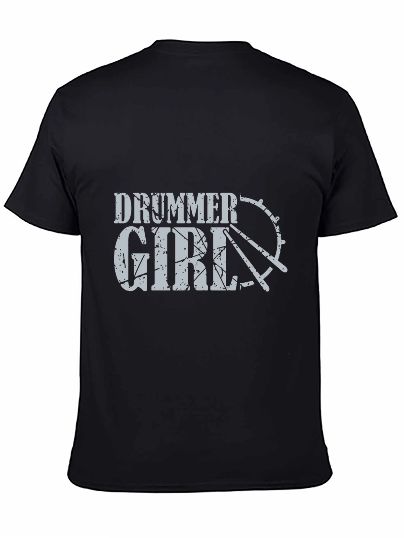 Drummer Girl Graphic Tee - Music Lovers T-Shirt