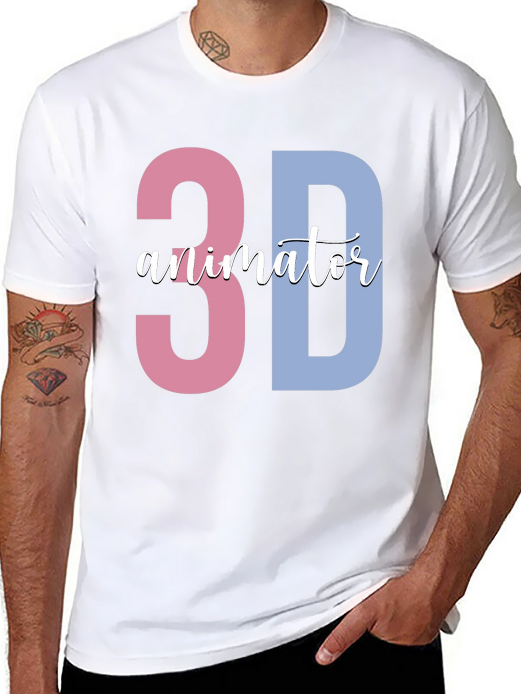 3D Animator Black T-Shirt - Unique Design
