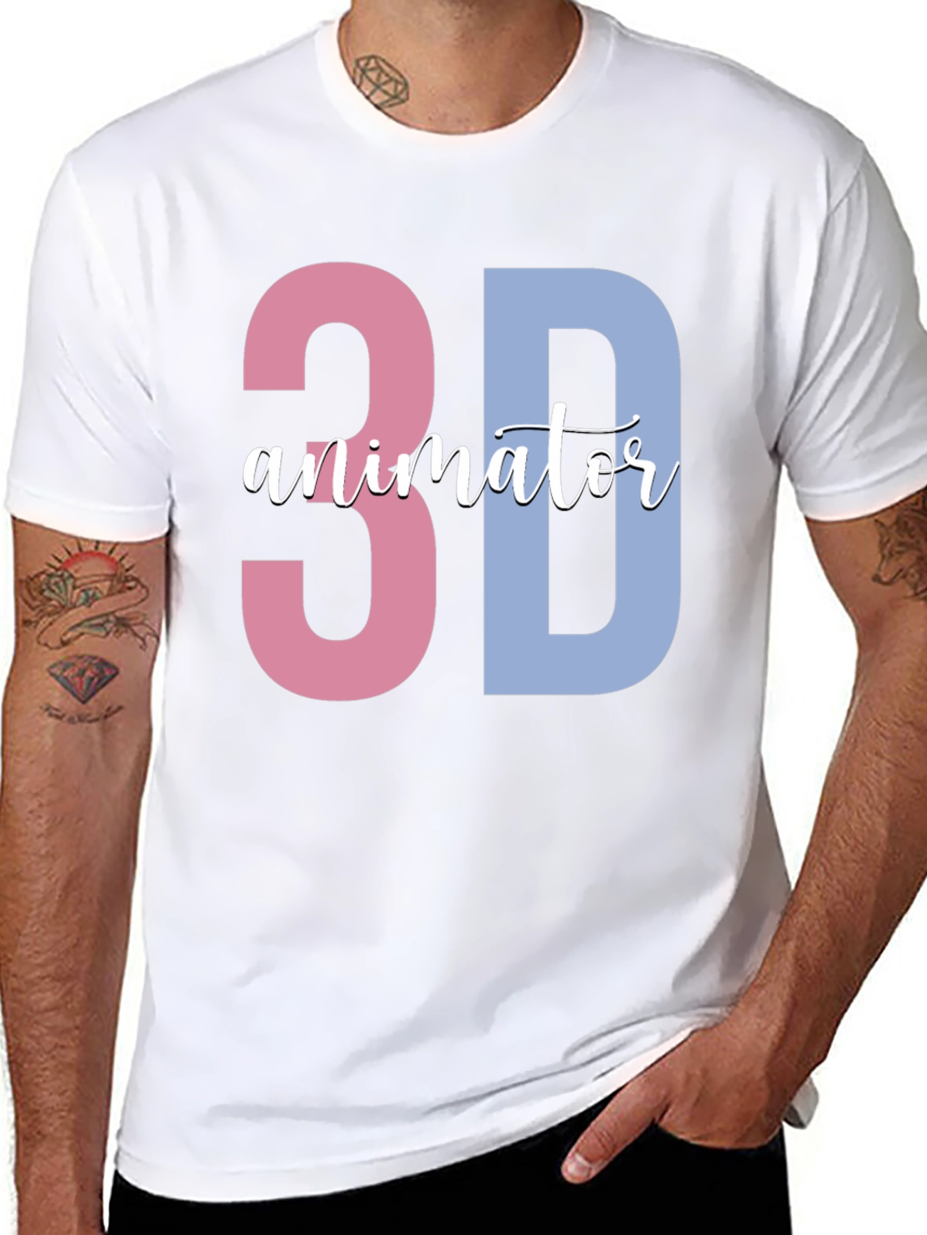 3D Animator Black T-Shirt - Unique Design