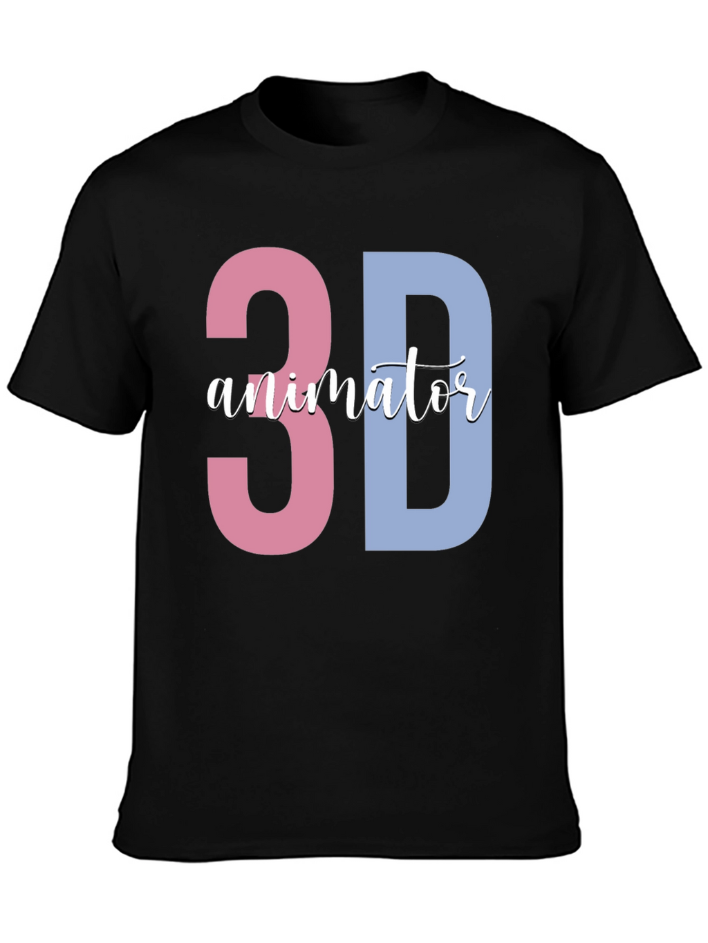 3D Animator Black T-Shirt - Unique Design