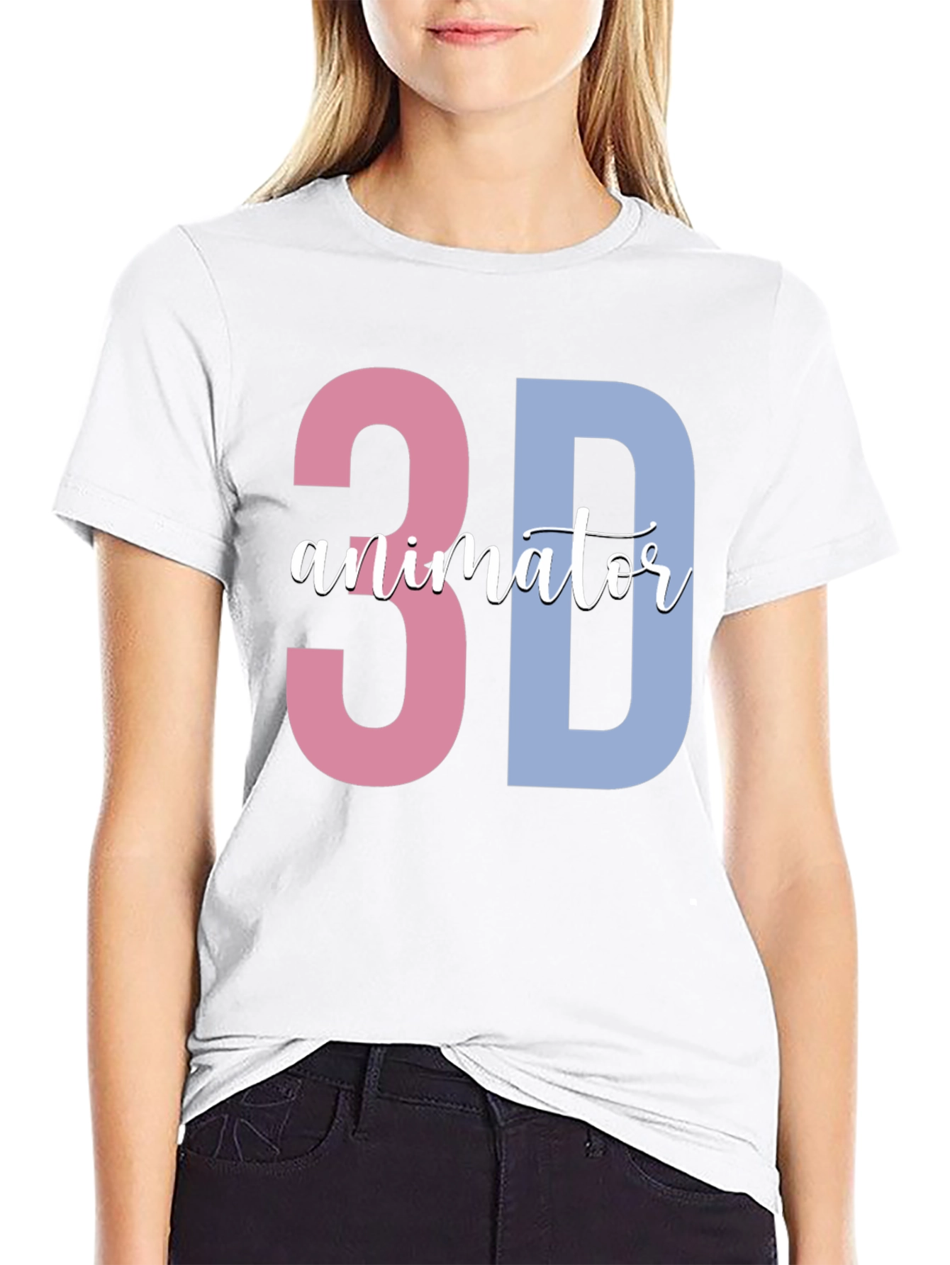3D Animator Black T-Shirt - Unique Design