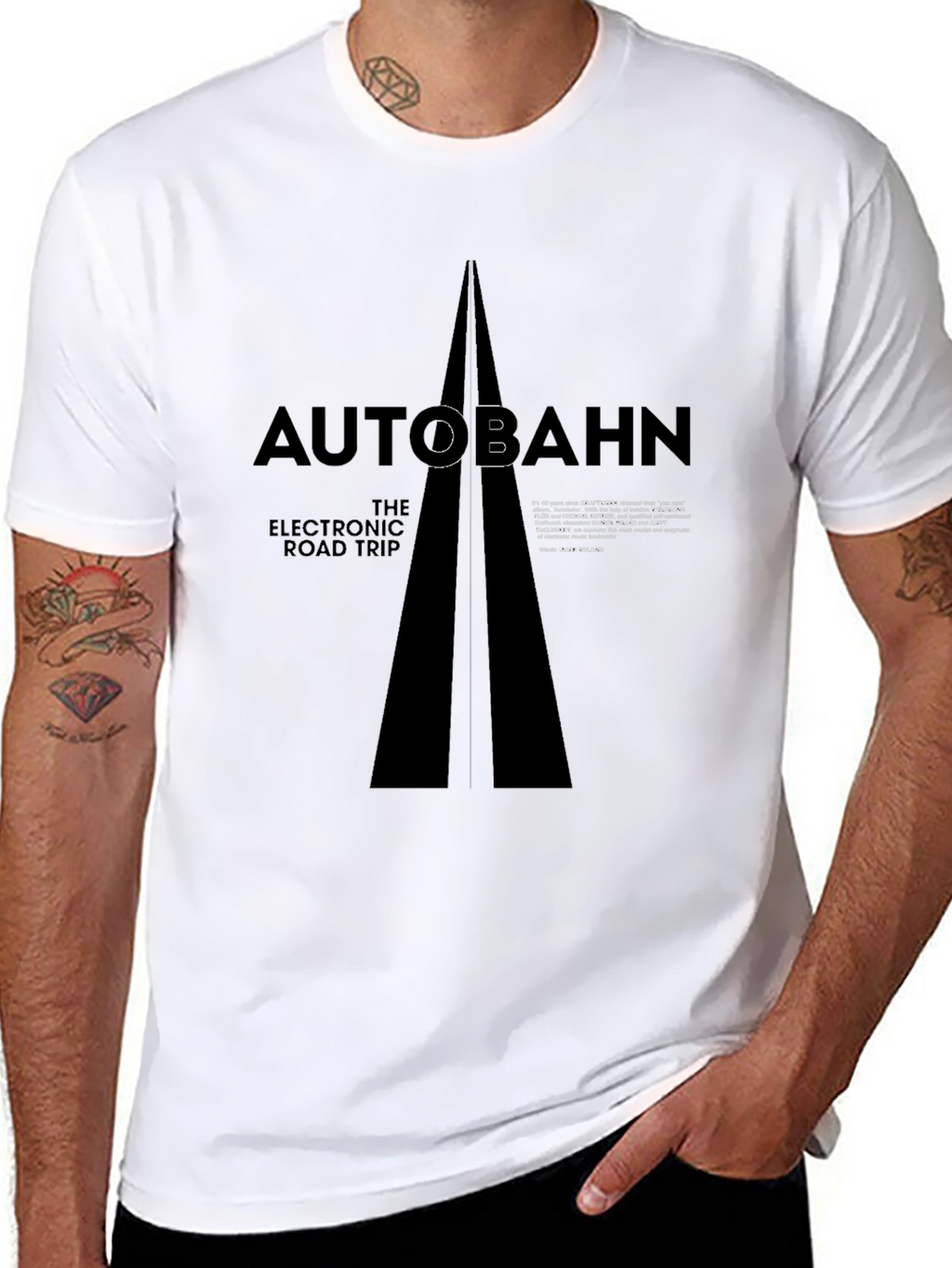 Autobahn Electronic Road Trip Black T-Shirt