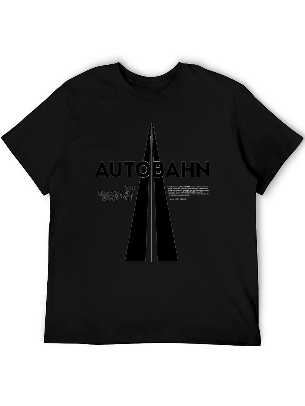 Autobahn Electronic Road Trip Black T-Shirt