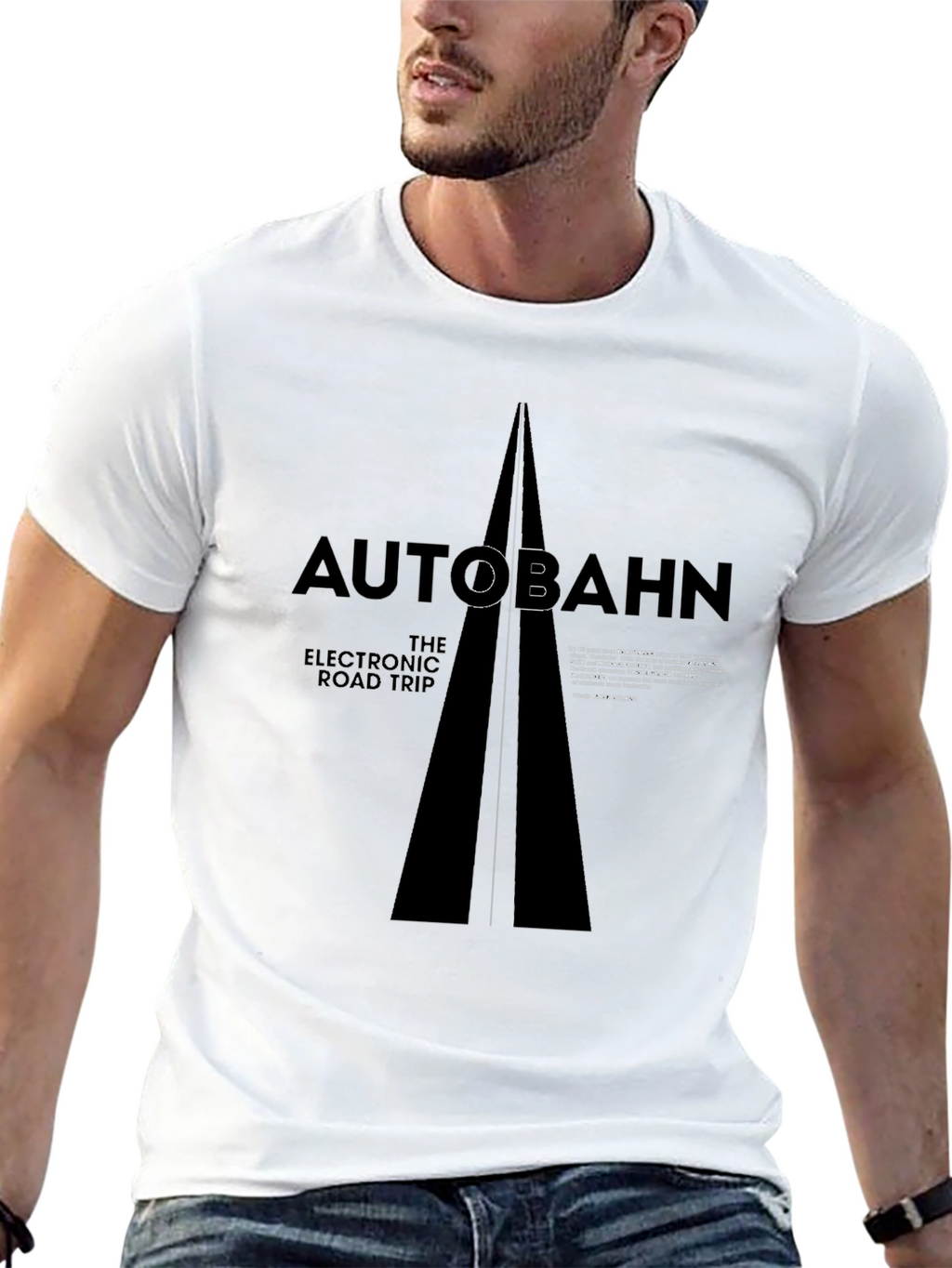 Autobahn Electronic Road Trip Black T-Shirt