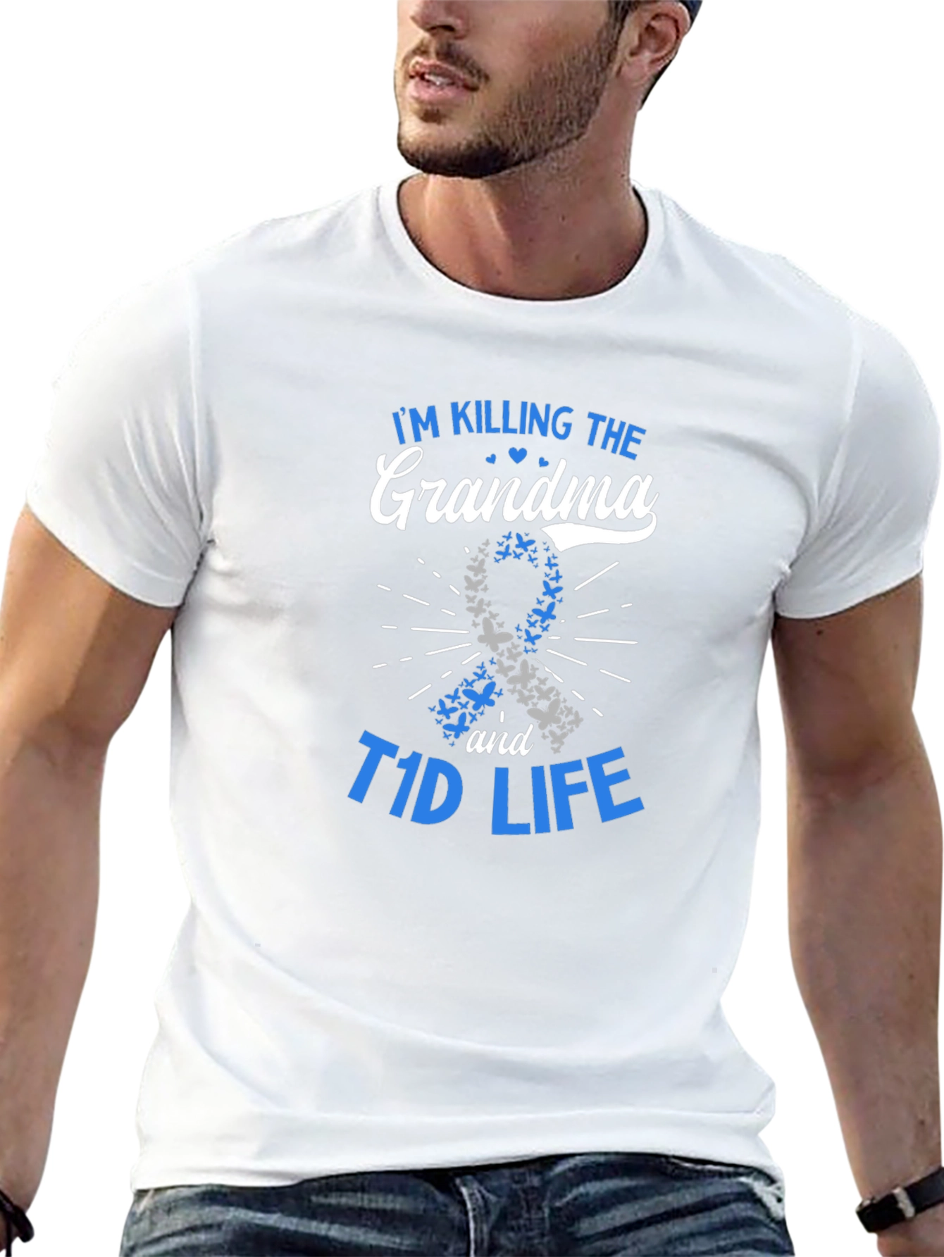 Im Killing The Grandma T1D Life Black T-Shirt